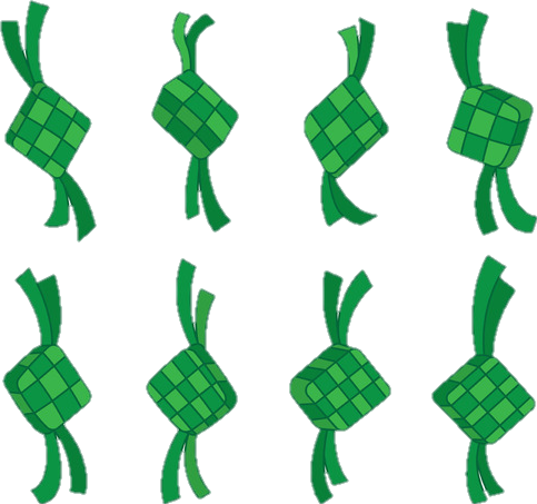 Ketupat Gif No Backgroung (483x453), Png Download