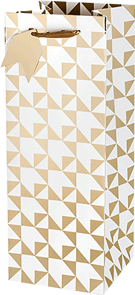 Gold Arrow Gift Bag - Champagne (477x1024), Png Download