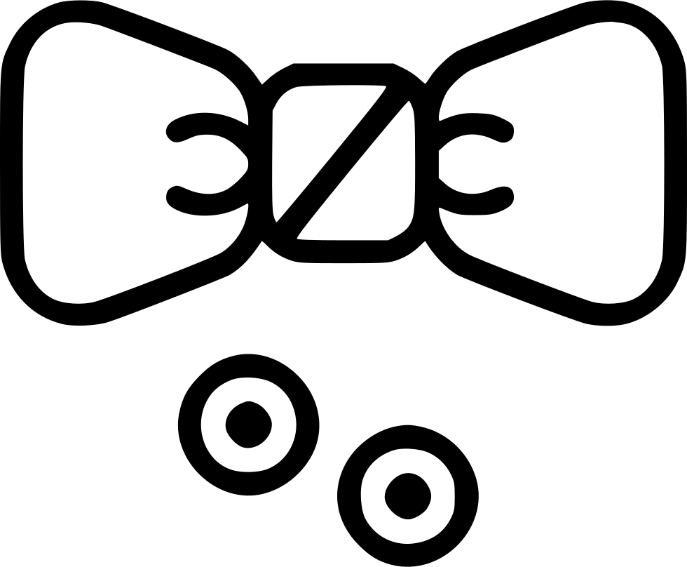 Bowtie Buttons Tux Fancy Comments - Clothing (980x808), Png Download