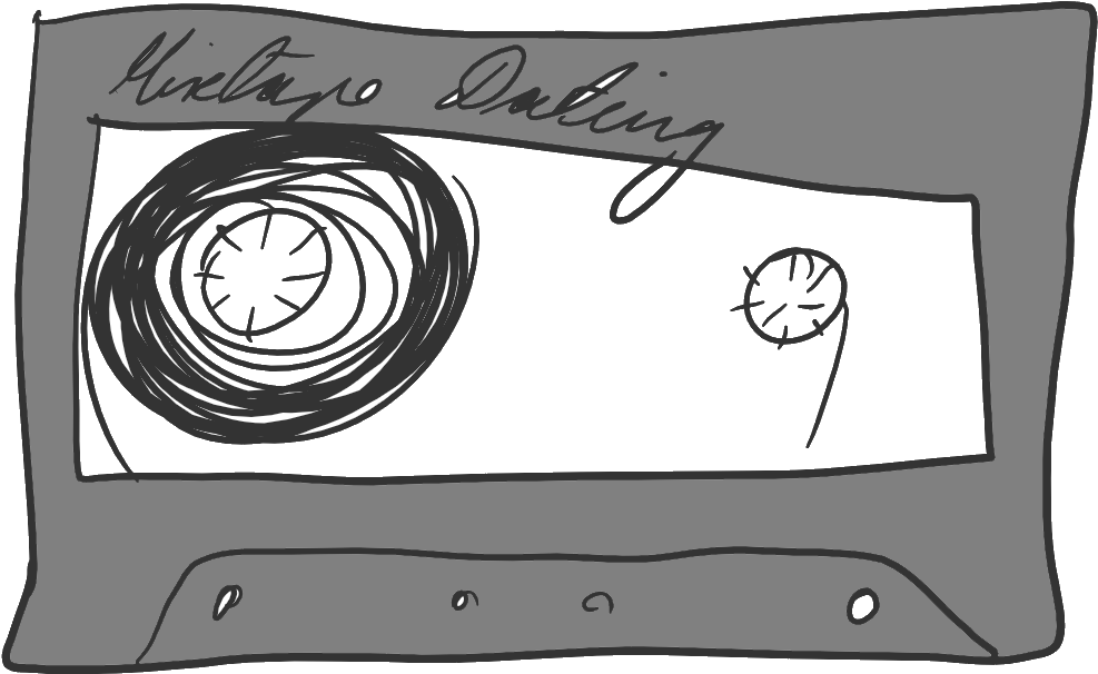 Mixtape Drawing Library (1004x628), Png Download