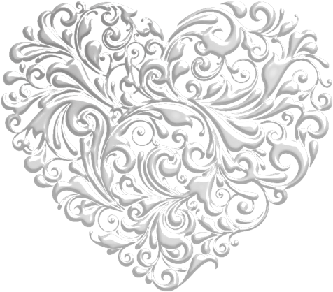 «fancy Hearts Heart 7 Scrap And Tubes » On Yandex - Transparent Fancy Black Heart Png (500x439), Png Download