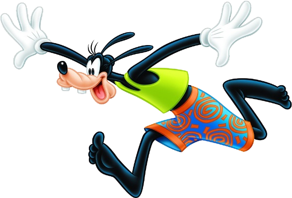 Beach Clipart Goofy - Mickey Mouse (600x419), Png Download
