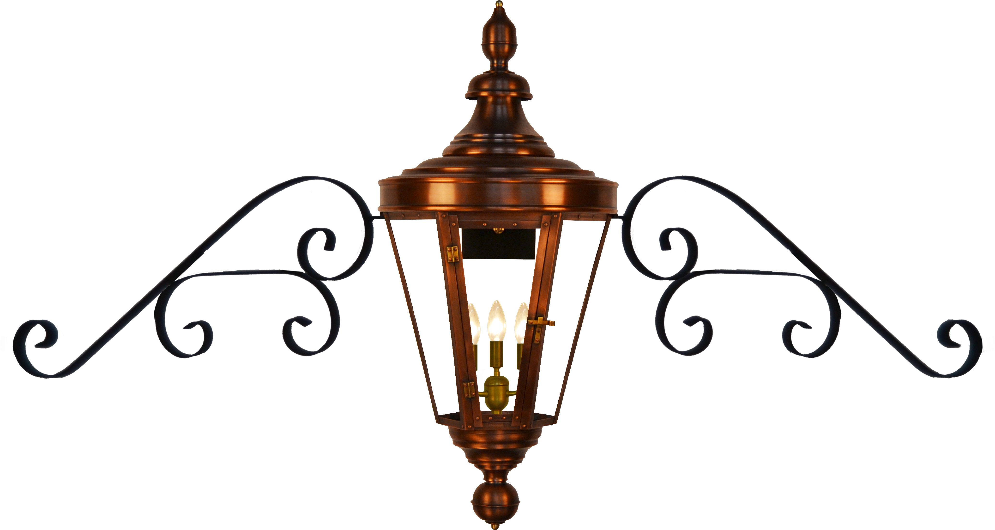 Download Png Image Report - Coppersmith Royal Street Electric Outdoor Wall Lantern (4395x2584), Png Download