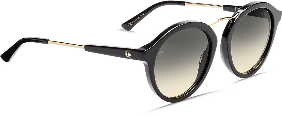Electric Mixtape Sunglasses-gloss Black/ohm Black Gradient - Sunglasses (1000x500), Png Download