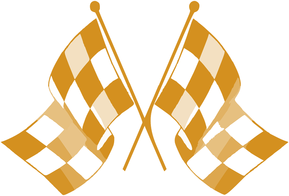 Happy New Year From The Lichess Team, Who Wishes All - Round Checkered Flag Symbol (929x629), Png Download