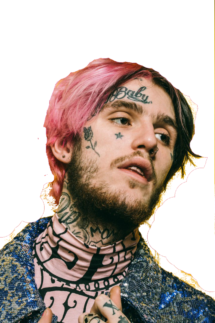 Tatuaje En La Cara Lil Peep (700x1050), Png Download
