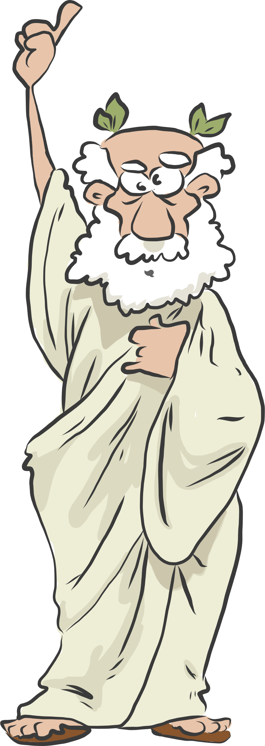 Man Greek Old - Ancient Greek Clipart (360x720), Png Download