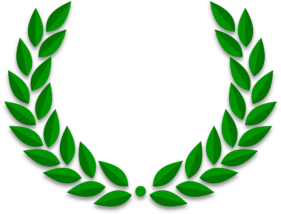 Greek Leaf - Laurel Wreath (600x458), Png Download