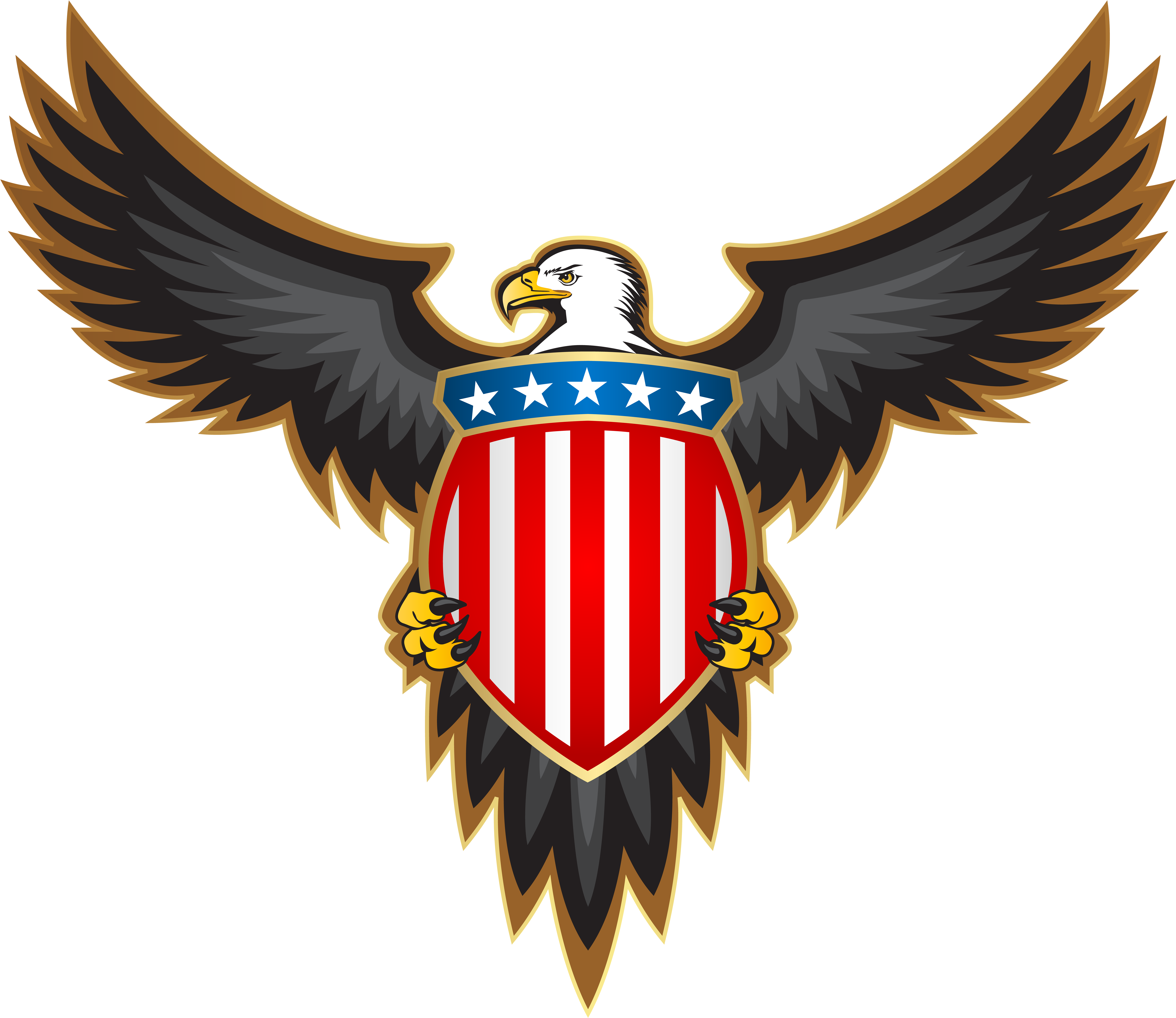 With American Clip Art (8000x6923), Png Download