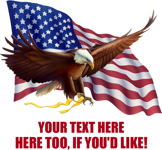Personalized American Flag Eagle Saying Shot Glass - American Patriotism Pillow Case (700x700), Png Download