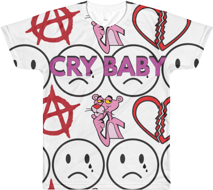 Lil Peep Cry Baby All - Anarchist 1 (red) Throw Blanket (800x800), Png Download