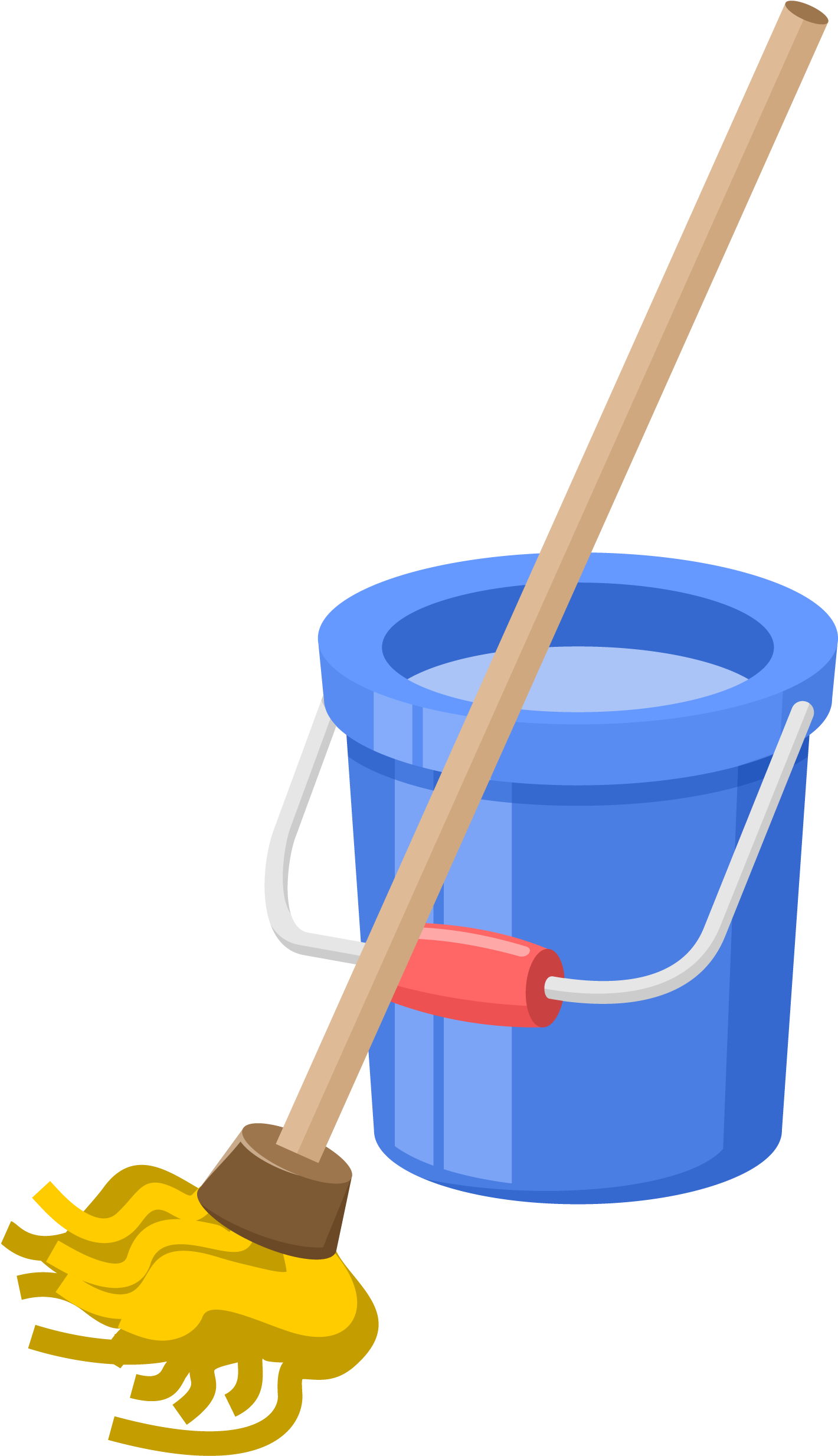 Mop And Bucket Png - Mop And Bucket Cleaning (2750x2750), Png Download