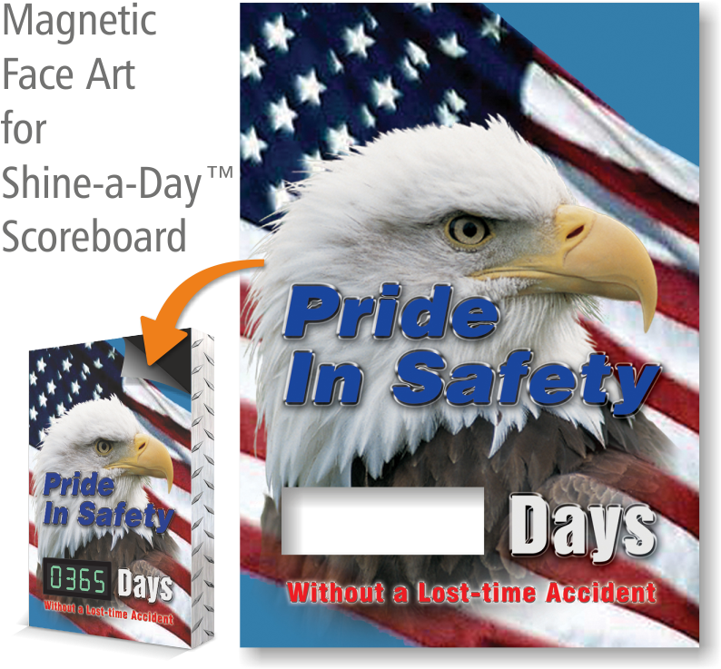 Pride In Safety Scoreboard Magnetic Face, American - Accuform Edp606 Visual Edge Magnetic Changeable Face (800x797), Png Download