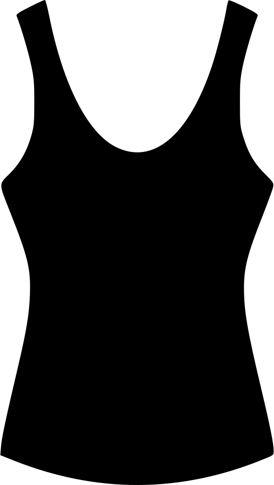 Shirt Clothing Dress Cloth Tank Top Comments - Tank Top Svg (554x980), Png Download