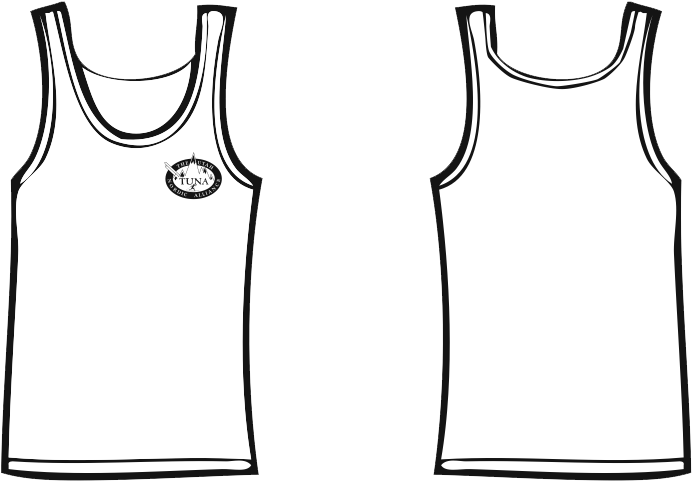 Tuna White Tank Top - White Tank Tops Png (777x602), Png Download