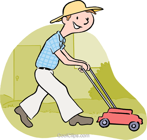 Lawn Mowers Royalty Free Vector Clip Art Illustration (480x458), Png Download