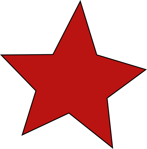 Falling Stars Clipart Png Format - Star Clipart (494x500), Png Download