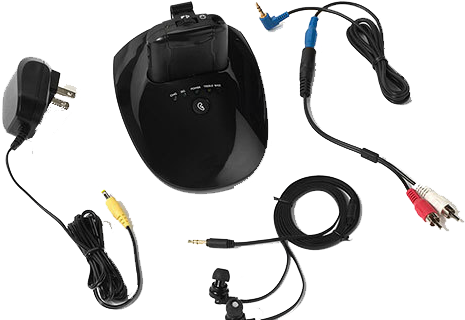 Unisar Tv Wireless Earbuds - Unisar Tv Portable Listener - Wireless (478x326), Png Download