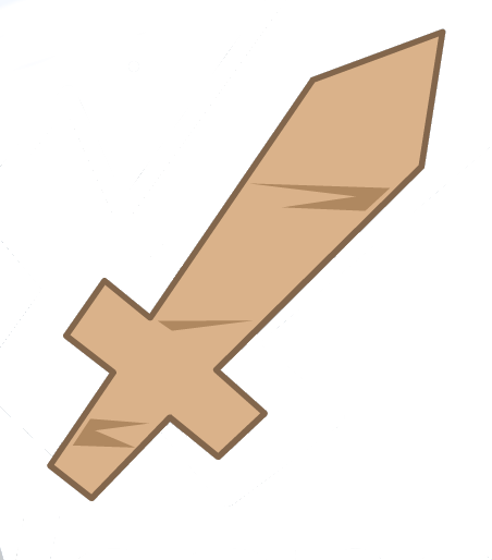 Cardboard Sword (452x514), Png Download