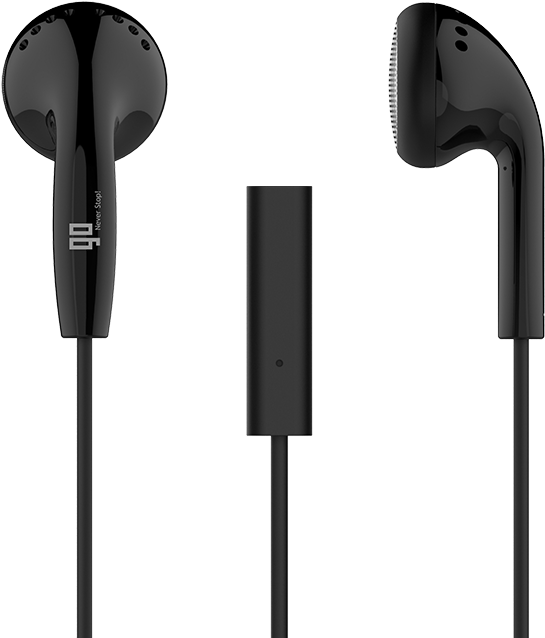 Headset In Classic Style With Double Earbuds Attached - Classic Style Earbuds (700x700), Png Download