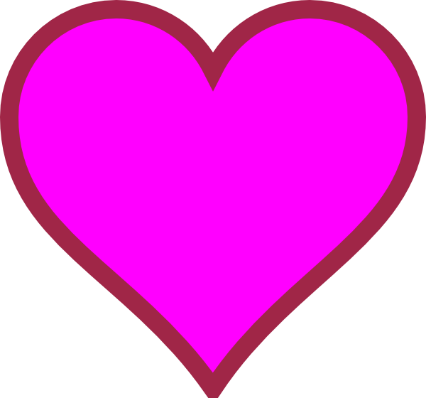 Hot Pink Heart Png Related Keywords Amp Suggestions, - Pink And Purple Hearts (600x560), Png Download