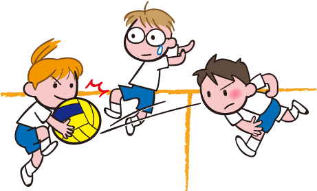 【sign Up Period - Play Dodge Ball Cartoon (460x288), Png Download