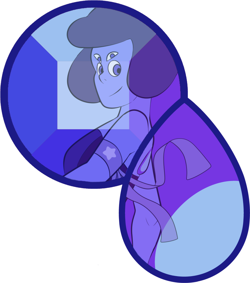 Iolite Gems - Steven Universe Iolite Gemcrust (840x937), Png Download