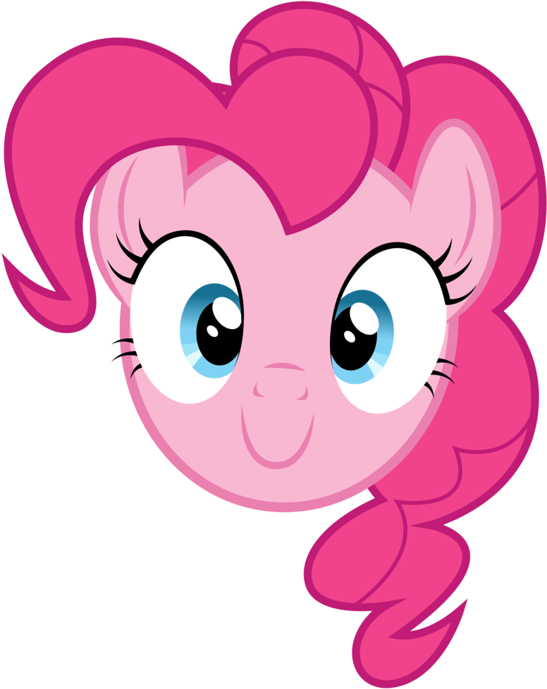 Dipi11, Floating Head, Head, Pinkie Pie, Safe, Simple - My Little Pony Pinkie Pie Head (843x1024), Png Download