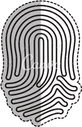 Fingerprint Vector Easy - Fingerprint (550x550), Png Download