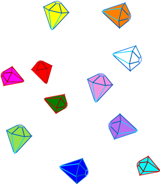 Original Png Clip Art File Scattered Gems Svg Images (516x594), Png Download