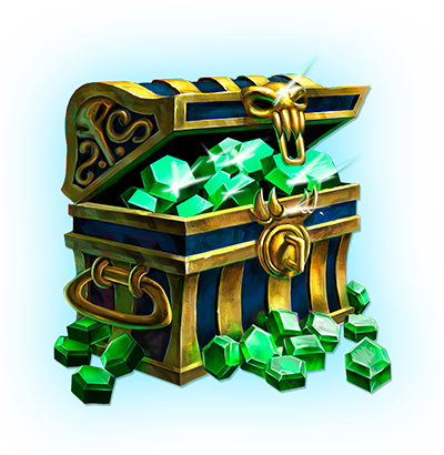 Chest Full Of Smite Gems - Smite Gems (400x410), Png Download