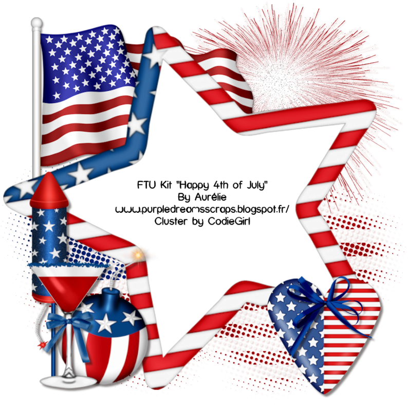 Codiegirl - Fourth Of July Frame Png (800x800), Png Download