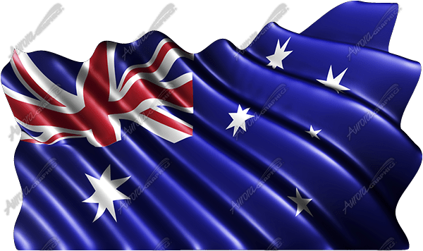 Waving Australian Flag Cloth - Puerto Rico Flag Waving (600x356), Png Download