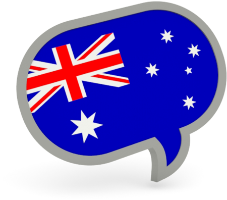 Illustration Of Flag Of Australia - Australian Flag Speech Bubble (640x480), Png Download