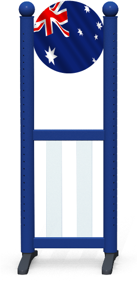 Wing > Combi Round > Australian Flag - Horse (272x596), Png Download