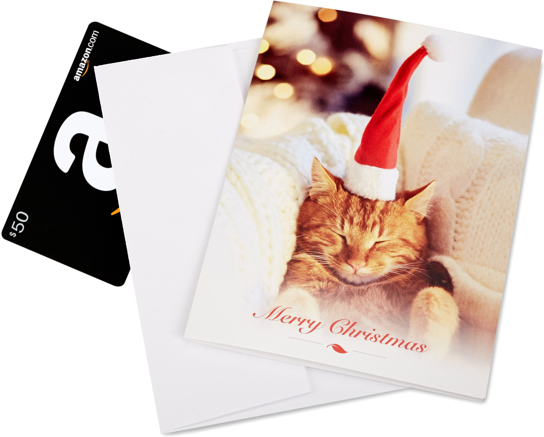 Send A Christmas Card Free With An Amazon Gift Card - Amazon.com Gift Card In A Greeting Card (christmas (3400x1700), Png Download