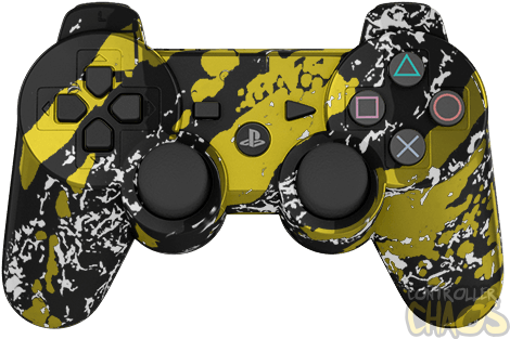 Chrome Gold Splatter - Playstation 3 (474x340), Png Download
