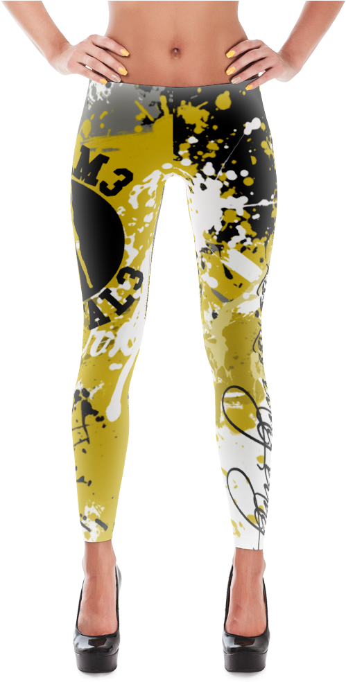 Ff Gold Splatter Leggings - Red Flame Leggings (1000x1000), Png Download