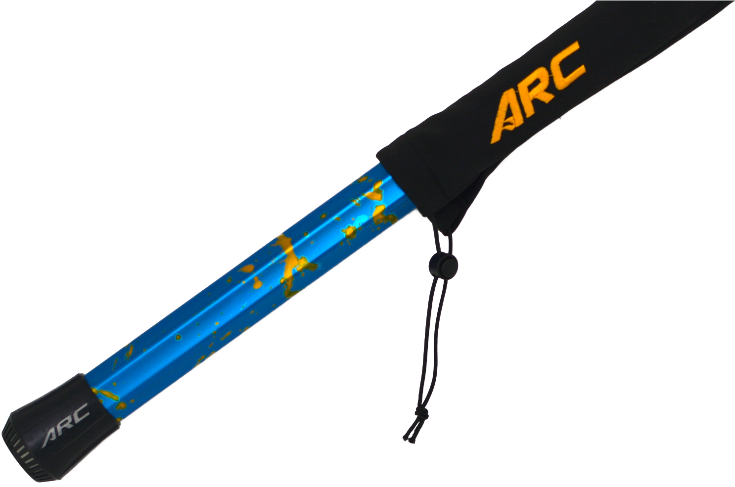 Splatter D-pole Shaft Goldenrod Splatter Blue/gold - Trekking Pole (1500x1000), Png Download