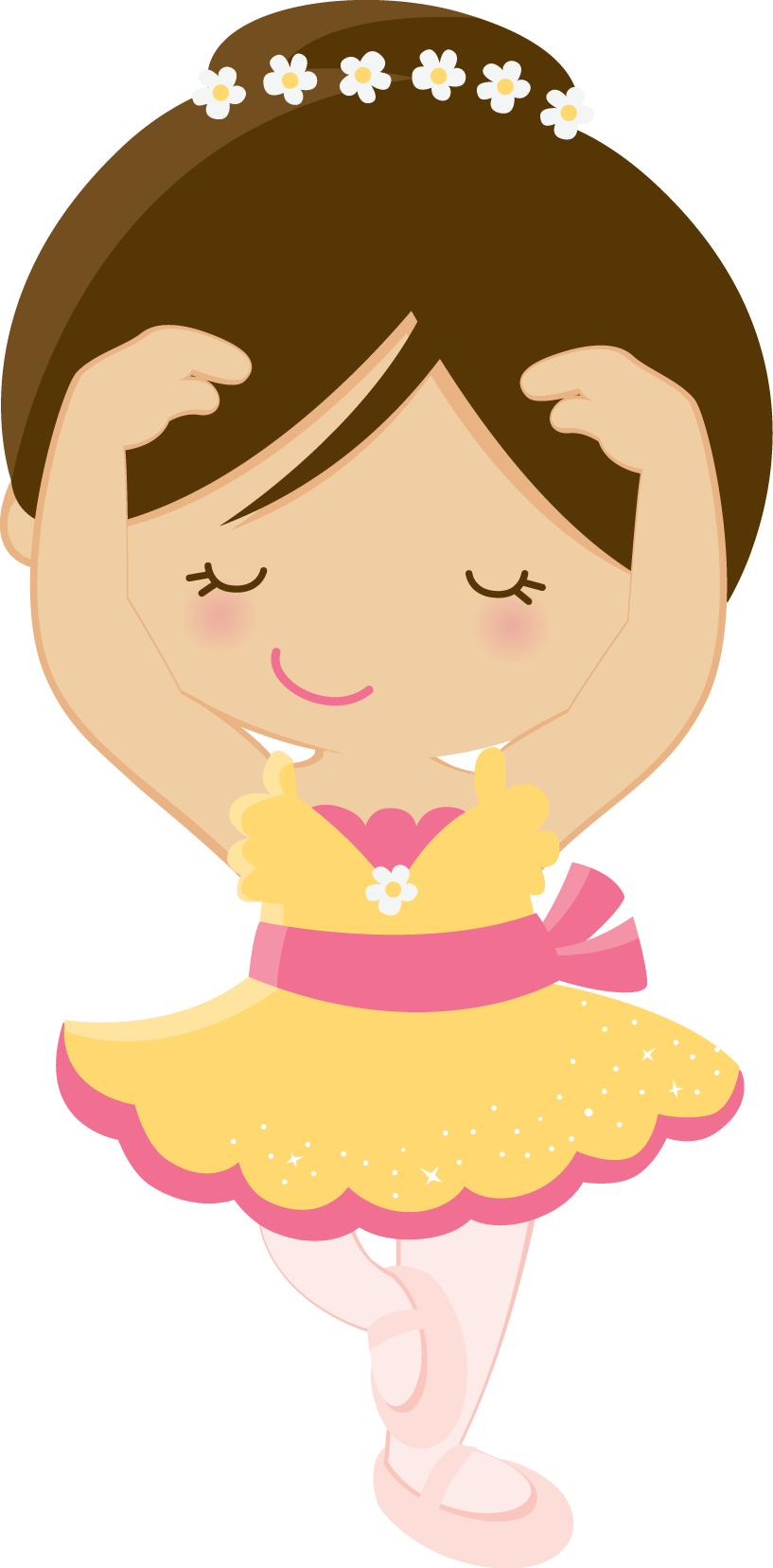 Aplique Bailarina 134 Te Amo, Ballerina And Clip Art - Bailarinas De Ballet Animadas De (286x580), Png Download