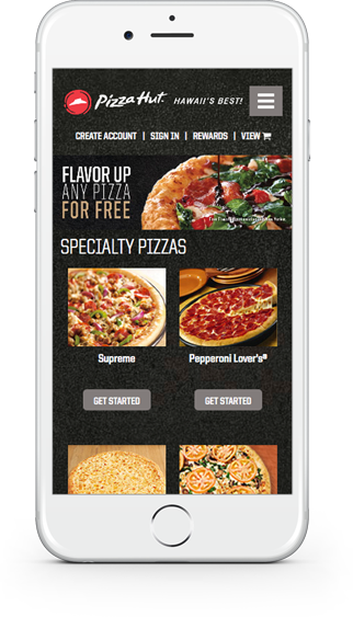 Online And Mobile Orders Have Increased Exponentially - Pizza Hut (322x563), Png Download