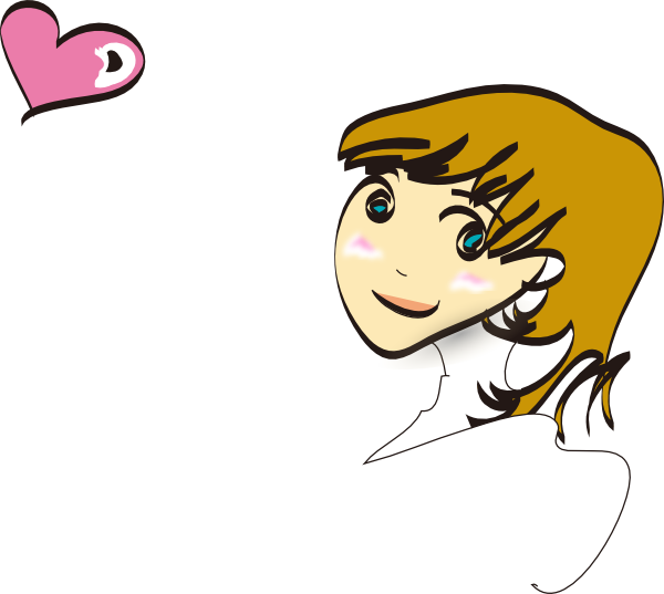 How To Set Use Cartoon Girl Icon Png (600x537), Png Download