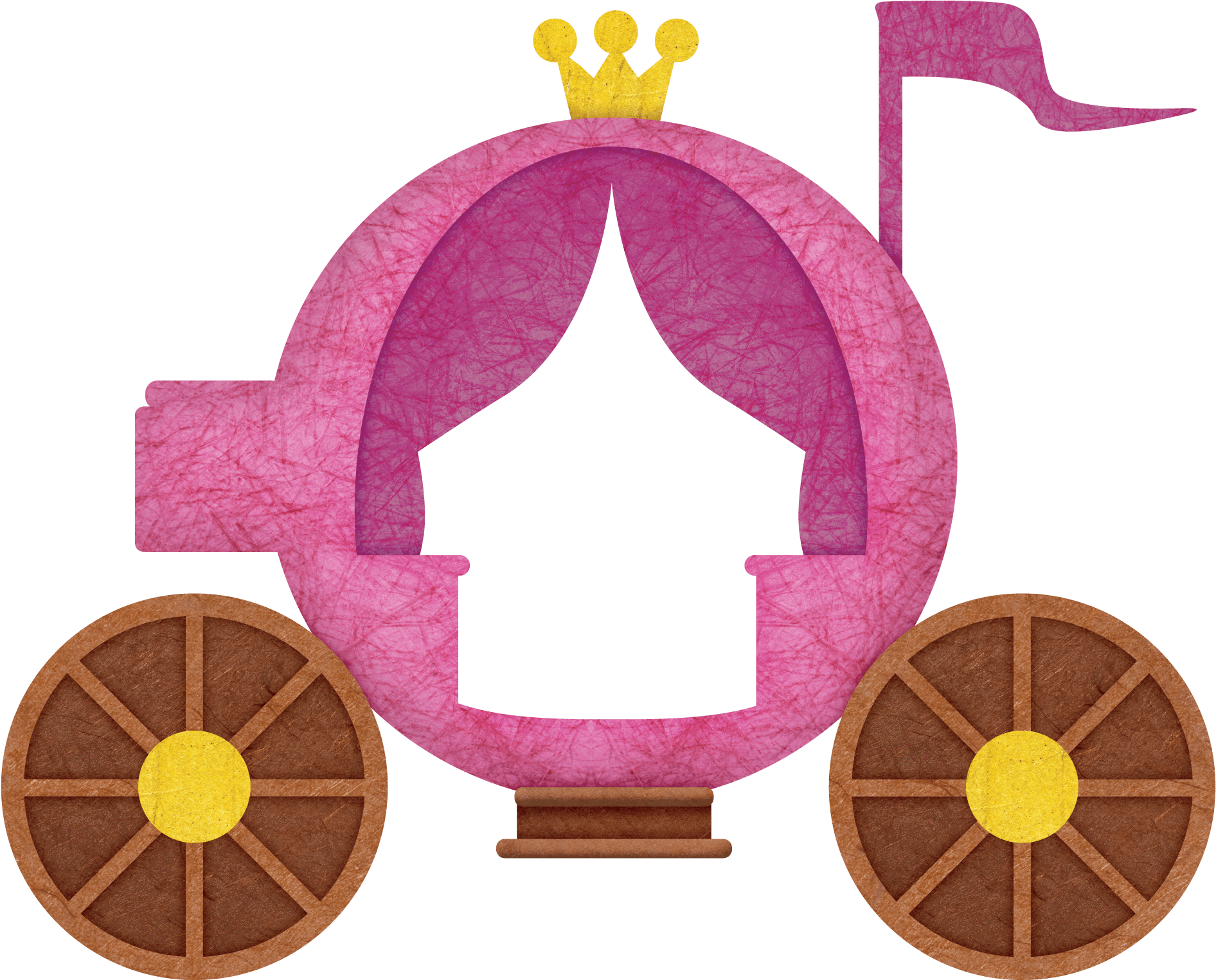 Princess Carriage Png - My Wonderful Walls Carriage Wall Sticker (1927x1552), Png Download