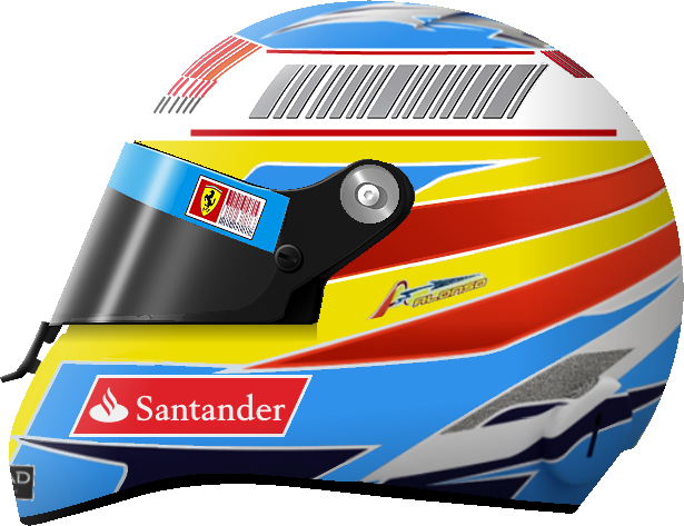 Fernando Alonso 2010 F1 Helmet Drawing - Fernando Alonso Helmet 2010 (615x473), Png Download