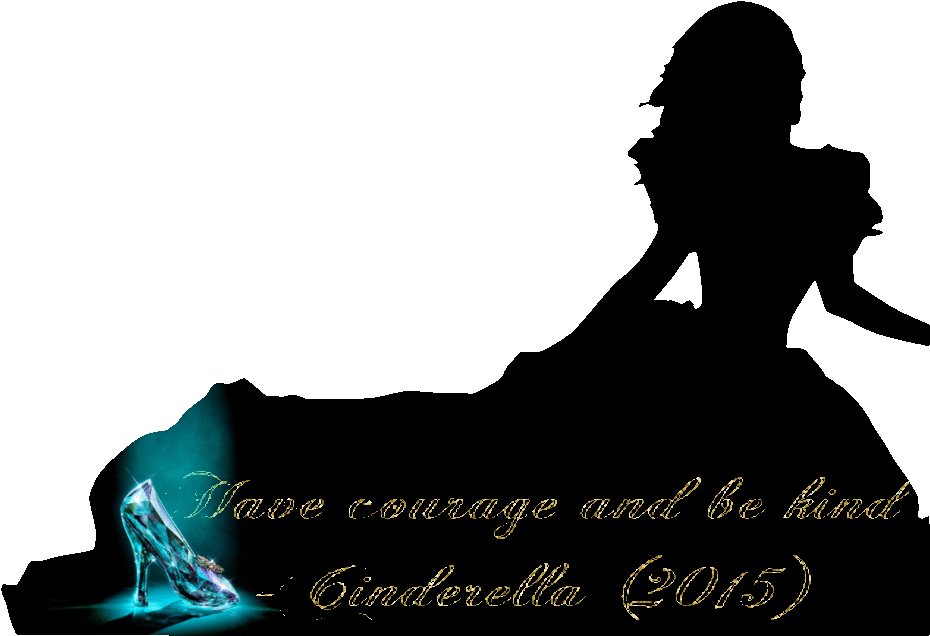 Pin Cinderella Silhouette Clipart - Have Courage And Be Kind Hd (800x547), Png Download