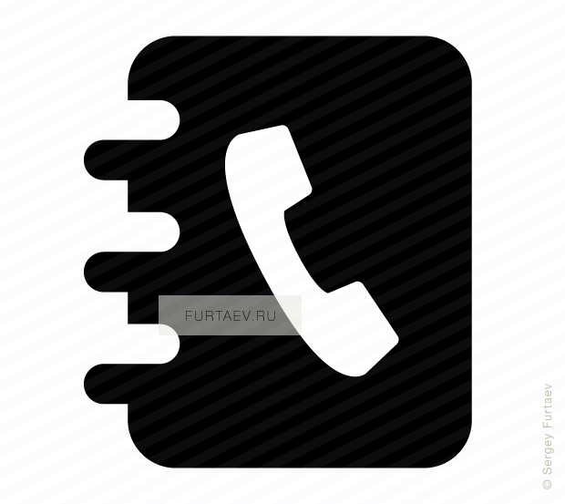 Vector Icon Of Book With Telephone Numbers - Logo Carnet D Adresse (620x553), Png Download