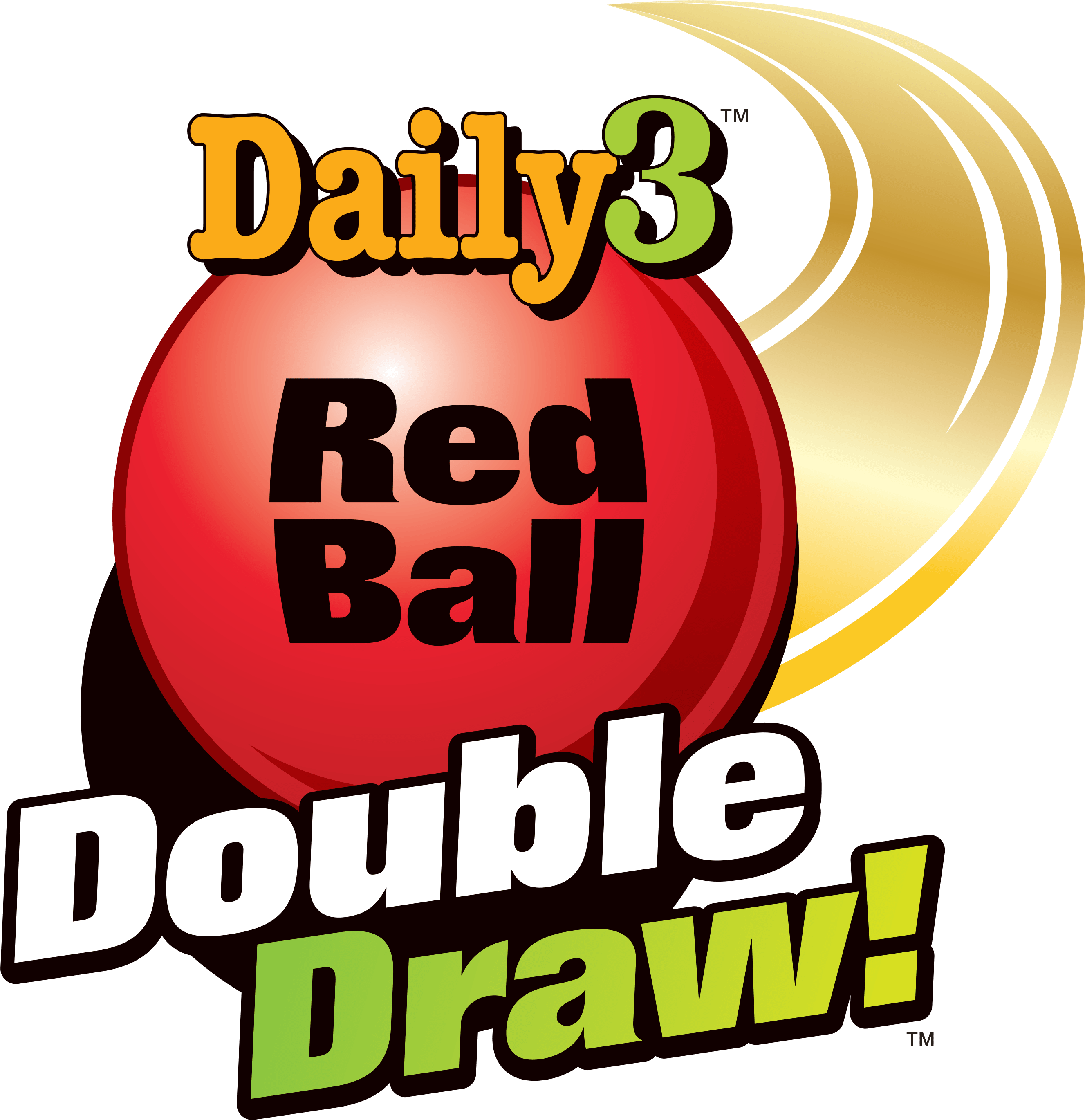 Red Ball Double Draw - Double Draw Lottery (2848x2778), Png Download