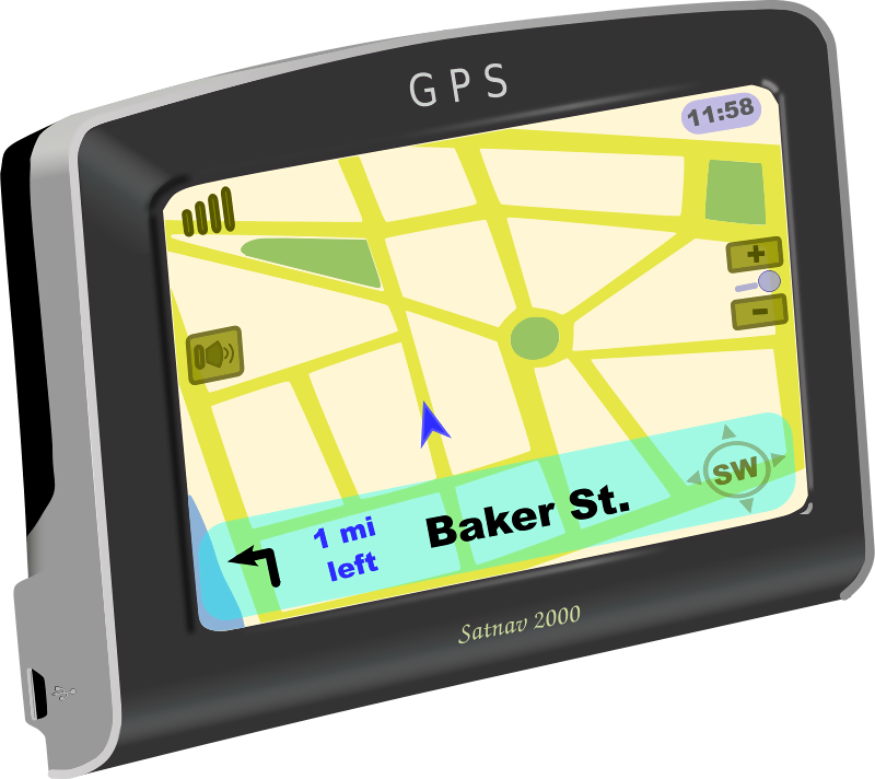 Gps Clip Art (800x712), Png Download