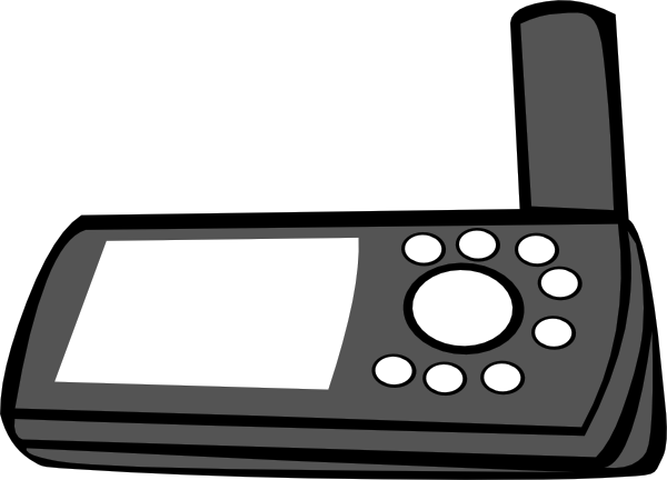 Free Vector Handheld Gps Clip Art - Png Clipart Gps (600x432), Png Download