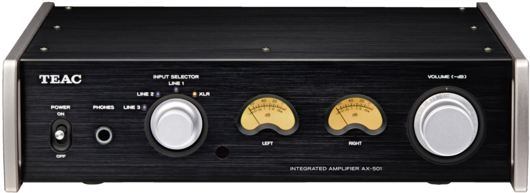 501 B Front Top R640x320 \ - Teac Ax-501 Integrated Amplifier In Black (640x320), Png Download